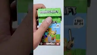 [ASMR] UNBOXING *SECOND OF FIVE* MINECRAFT TOPPEEZ SURPRISE FIGURES!! 🌵⚒️ #shorts