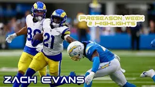 Zach Evans Highlights | Preseason Week 2, 2024