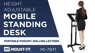 Multi-Use Mobile Standing Desk | Podium | Lectern (MI-7971)