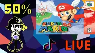 Partiu 100% Live Tiktok - Super Mario 64 (parte 1)