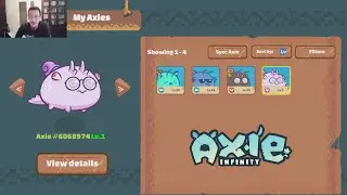 Axie Infinity - Arena 'crash test' for my new Reptile Axie