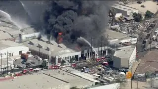 Firefighters Injured In Massive Fire At Boyle Heights Commercial Building