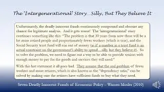 The 'Intergenerational' Story&hellip;Silly, But They Believe It   2010