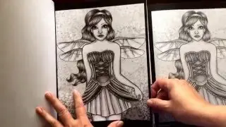 Spellbinding Images: A Grayscale Fantasy Coloring Book Advanced Edition Vol 1 by Nikki Burnette