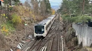 Oslo Metro, 2.5 % Grade, Holmenkollen, Oslo, Norway, 10/31/2024