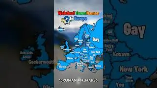 Please subscribe 🙏❤️ | Weirdest Town Names In Europe #geography #europe #map #fyp #Town #shorts