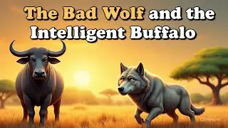The Bad Wolf and the Intelligent Buffalo | English Kids Story | Fairy Tales | Bedtime Story