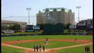 Julia Beers-National Anthem at the Frisco RoughRiders Baseball game