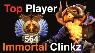 564 Immortal Rank Clinkz | Carry Safe Lane Gameplay | Patch 7.40b