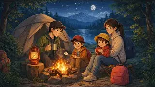 Peaceful Lake Side Family Life | Ghibli Camp Days