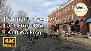 【4K60】 Walking - Piermont, New York (Last Stop USA)