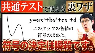 【受験生必見】共通テストで使える関数符号の決定の裏ワザ大公開
