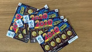 2020 New Year Scratchcards Times 5, Find Party Popper Or A Star To Win Big 🤑