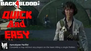 Apocalypse Pacifist - Complete a level with out killing Achievement - Back 4 Blood (Guide)