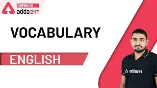 Vocabulary | English for UPSC CAPF AC 2020