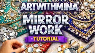 Mirror Work....💞||#art #mirrorwork #mirror #handmade #viral #artwithmina