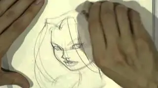 J Scott Campbell Sketching Abbey Chase