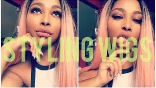 How I Style My Wig| Evlyn Rose Gold Wig
