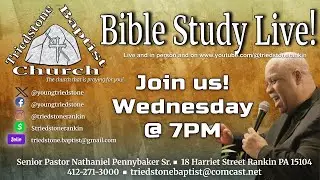 Bible Study Live | Mobile Version📱|Triedstone Baptist Church | January 14
