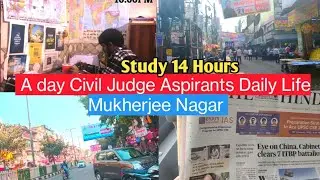 Civil Judge Judiciary Aspirants Daily Routine Mukherjee Nagar Delhi Judiciary Aspirants Study Vlog