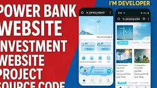 Blue power bank source code investment app power bank || create own website like daily earning apps