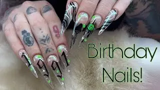 Watch Me Do Nail Art:  Birthday Nails Inspo + Tutorial
