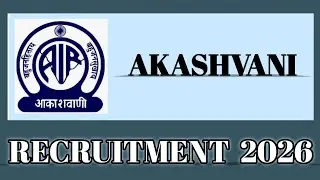 Prasar Bharati Akashvani Recruitment Alert 2026 || Part Time Correspondent Post Out👇|| Salary 30000+