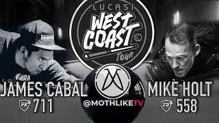 James Cabal v Mike Holt : W3 : Lucasi West Coast Tour : Stop 6 : On Cue Billiards, San Diego