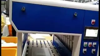 CLM gas heated flexible chest ironer with feeder and folder finished installation and ironing now