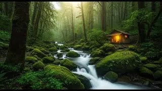 Winter Nature Sounds ❄️🔥 Warm Lakeside Cabin Ambience for Sleep, Meditation & Relaxation