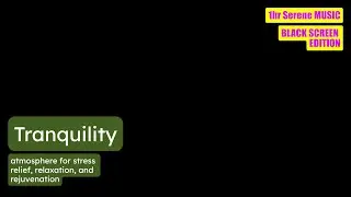 Tranquility Black Screen Sound.  #meditationmusic #music #relaxingsounds #blackscreen #sleepingmusic