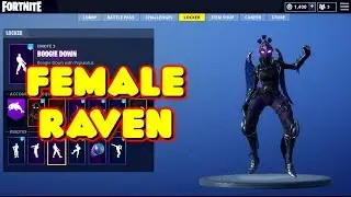 NEW LEAKED FEMALE RAVEN SKIN 'RAVAGE' IN-GAME FORTNITE *SHOWCASE*