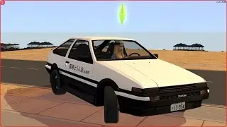 Sims 2 Car Conversion by VC - 1985 Toyota Sprinter Trueno GT Apex Tuned -Initial D 2nd Stage-