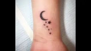 A TINY MOON AND STAR TATTOO|||NEHA RAVAT