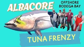 Epic Albacore Tuna Fishing Adventure Offshore from Bodega Bay California INSANE Tuna Action