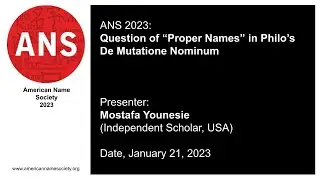 Question of &ldquo;Proper Names&rdquo; in Philo's De Mutatione Nominum by Mostafa Younesie