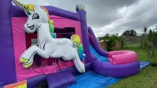 Roll up the unicorn bounce house combo - July 21, 2020
