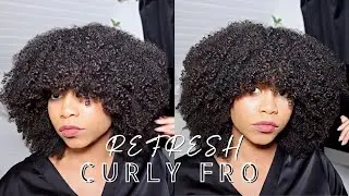 How I Refresh My Curly Afro (DAY 3 Hair) ** Quick and Easy