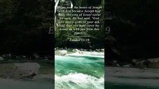 Bible | Exodus 13:19 | Moses took the bones of Joseph...