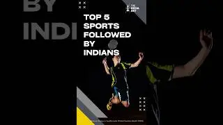 Top 5 Sports followed by Indians #tips #sports #sportsadvertising #branding