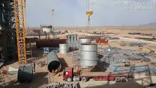 Construction of preheater - mega structure - cement industry