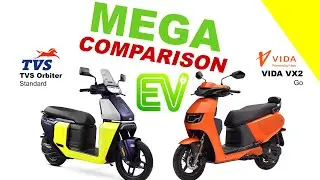 TVS Orbiter против VIDA VX2 Go Edition | МЕГАСРАВНЕНИЕ #автомобиль #электровелосипед #электрическ...