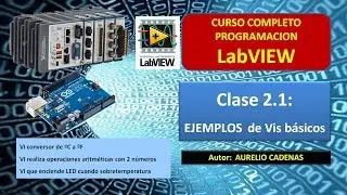 Ejemplos de varios programas (VIs) básicos. Curso completo LabVIEW (Cap 2.1)