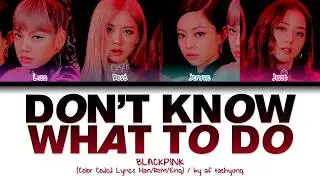 BLACKPINK (블랙핑크) - DON'T KNOW WHAT TO DO (Color Coded Lyrics Han/Rom/Eng)