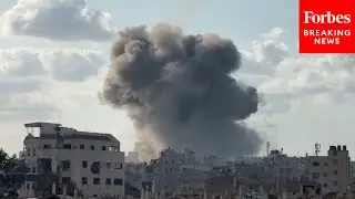 Smoke Clouds Rise Over Gaza City After Israel Hits Sabra Neighborhood With Airstrikes