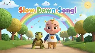 Slow Down Song 🐢 | Calming and Mindful Song for Kids #nurseryrhymes #kidssongs  #turtlesongforkids