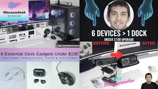 Top 6 Essential Desk Gadgets Under $100 (Logitech MX Master 3S, G502, TOZO NC9, Slimkey pro & More!)