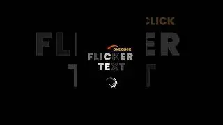 FLICKER TEXT ANIMATION TUTORIAL IN Alight Motion 🔥 - #viral #edit #text