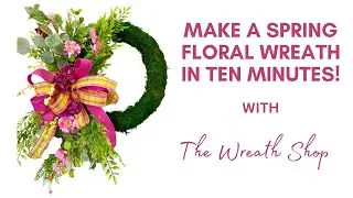 How to Make an Easy Spring Floral Wreath in Ten Minutes