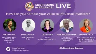 How can you harness your voice to influence investors?